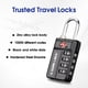 thumbnail image 3 of Candados Para Equipaje De Viaje Aprobados Por La Tsa Alerta De Apertura Sure Lock, 3 of 8