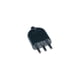 thumbnail image 1 of Enchufe Macho 2P+T 16A Negro, 1 of 2