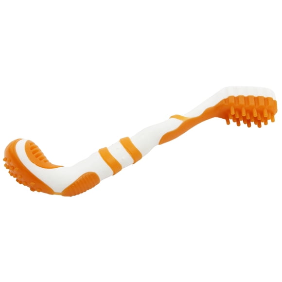 Cepillo dental y juguete para morder para perro Pet Life 'Denta-Brush' de silicona