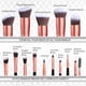 thumbnail image 3 of Set de brochas de maquillaje BS-MALL Premium sintéticas de 14 piezas con estuche, 3 of 6