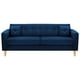 thumbnail image 1 of Sofa New Retro 3CG Felpa 05 Azul Marino, 1 of 6