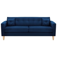 Bodevir - Sofa New Retro 3Cg Felpa 05 Azul Marino