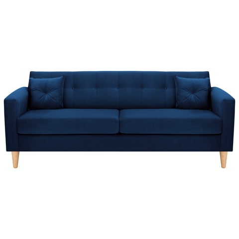 Bodevir - Sofa New Retro 3Cg Felpa 05 Azul Marino