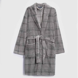 Zahr - Bata Hombre Estampada Micro Polar Coral Gris