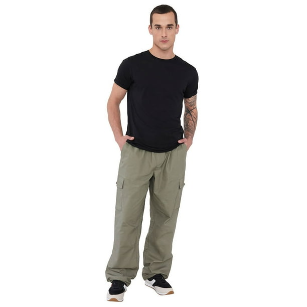 Pantalón Hombre Parachute Fit Verde Corona
