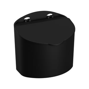 Salero De Plástico Coza 0.50 Kg Negro