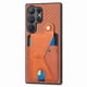 thumbnail image 2 of Funda Resistente para Samsung Galaxy S24 Ultra con Tarjetero y Soporte, Diseño Magnético Marrón, 2 of 5