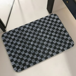 Zahr - Alfombra Limpiapies Lineas Y Cuadros Colores