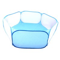 Magideal - Corralito Portátil Para Hámster, Juguetes Para A Prueba De Mordeduras Para Mascotas, Valla, Accesorios , Jaula A Prueba De Para , Azul