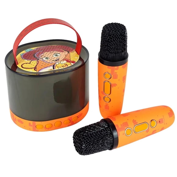 Parlante Karaoke 2 Micrófonos Bluetooth Toy Story 5