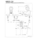 thumbnail image 2 of Grifo Kingston Brass Americana Centerset 1 manija cromado, 2 of 2