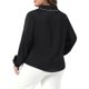 thumbnail image 3 of Agnes Orinda Conjuntos de Halloween para Mujeres Camisas de Talla Grande Mangas Largas Estilo Peter Pan Blusa de Chifón con Botones 4X Negro, 3 of 6