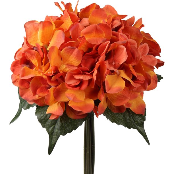 Flores artificiales para boda, flores falsas, ramos de hortensias artificiales, arreglos florales DIY para decoración del hogar y el jardín, 1 paquete
