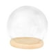 thumbnail image 1 of Cúpula de exhibición con base de madera, cúpula de campana de vidrio, vitrina, decoración de casa de muñecas, cúpula transparente de bricolaje, cúpula Base de madera de 15 cm, 1 of 5