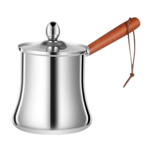 Bothyi - Cafetera Turca De Acero Inoxidable Para Estufa, Olla Pequeña Versátil De 350 Ml