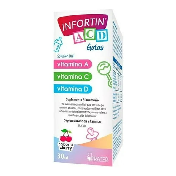 Infortin Gotas Suplemento Alimentario Vit A, C Y D 30ml