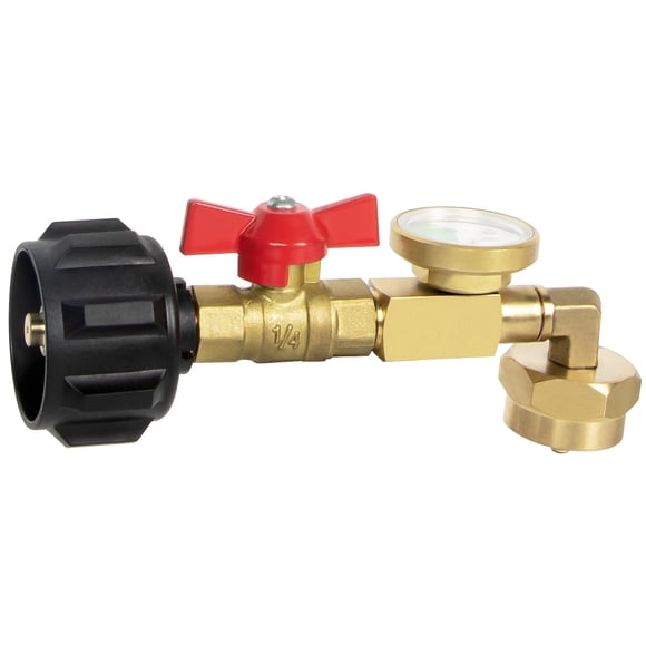 Adaptador de recarga de propano GASPRO actualizado con válvula y manómetro