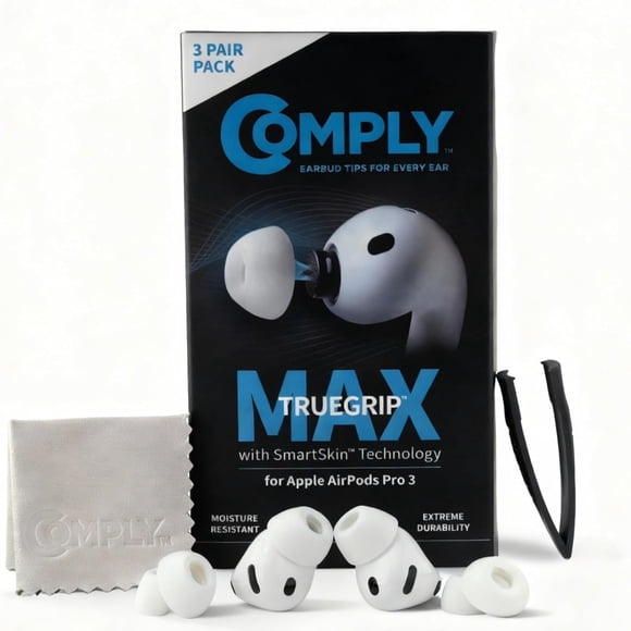 Las puntas de repuesto de espuma viscoelástica cumplen con TrueGrip MAX