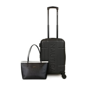 Nautica - Pack Maleta Cabina S (10 Kg) Amsterdam Negro + Cartera Diana Negro