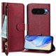 thumbnail image 4 of Funda Billetera Cremallera para Google Pixel 10 5G con Porta Tarjetas, Soporte y Correa Rojo, 4 of 5