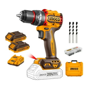 Ingco - Taladro Per Bl Cp +2 Bat Y Carg +47 Acce Industrial 20V/13Mm