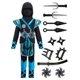 thumbnail image 3 of Disfraz de ninja azul de Spooktacular Creations para niños de 5 a 7 años, 3 of 7