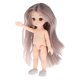 thumbnail image 2 of Lovely 16cm Ball Jointed Girl Doll Nude Body Cabello Lacio Gris, 2 of 5