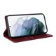 thumbnail image 5 of Funda Billetera de Cuero para Samsung Galaxy S21 con Tarjetero y Soporte - Tapa Magnética Rojo, 5 of 6