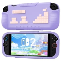 Genérico - Funda Protectora Delgada Para Nintendo Switch 2, Funda Antideslizante Y A Prueba De Golpes De Silicona Suave Con Agarre Ergonómico, Diseño Bonito