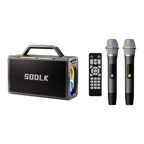 Parlante Altavoz Bluetooth 5.0 Karaoke 2Mic 200W 24mAh IPX3 TWS SODLK S1115