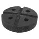 thumbnail image 1 of Almohadilla De Goma Para Elevador De Automóviles Almohadilla De Goma Sólida Para Brazo De Elevación De Automóviles, Camiones, 120 X 120 X 24 Mm, Redonda, 4 Orificios, 1 of 5