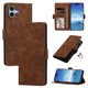 thumbnail image 1 of Funda Billetera Delgada para iPhone 16 Plus con Ranuras y Soporte Marrón, 1 of 6