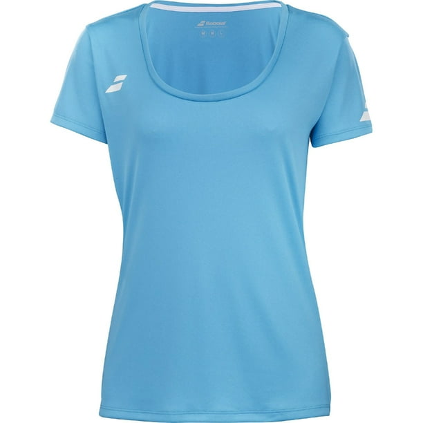 Polera Babolat Play Cap Sleeve Top Women Cyan Tenis Padel
