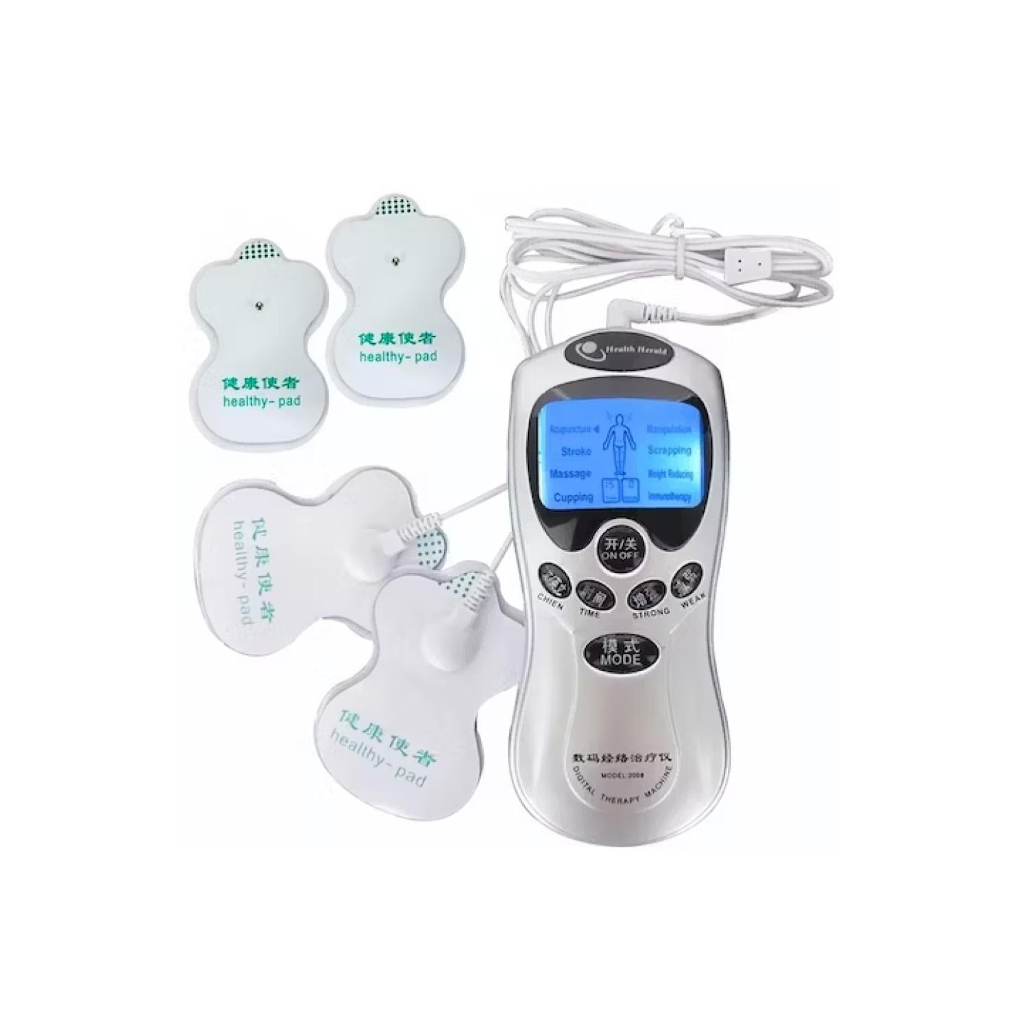 Total E-commerce - Electroestimulador Electrofisico 4 Parches Adhesivos Masajes Terapias