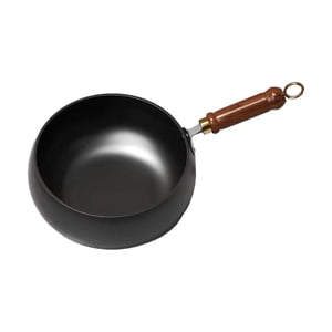 Bothyi - Wok Antiadherente Con Mango De Madera Y Sin Revestimiento Para Uso Doméstico Y Restaurante.