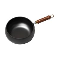 Bothyi - Wok Antiadherente Con Mango De Madera Y Sin Revestimiento Para Uso Doméstico Y Restaurante.