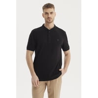 Fashionspark - Polera Hombre Cuello Polo Negro