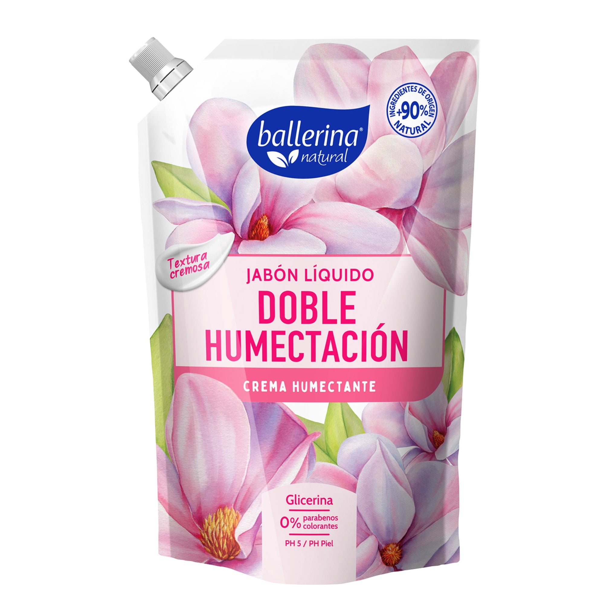 Ballerina - Jabón Líquido Doble Humectación Crema Humectante