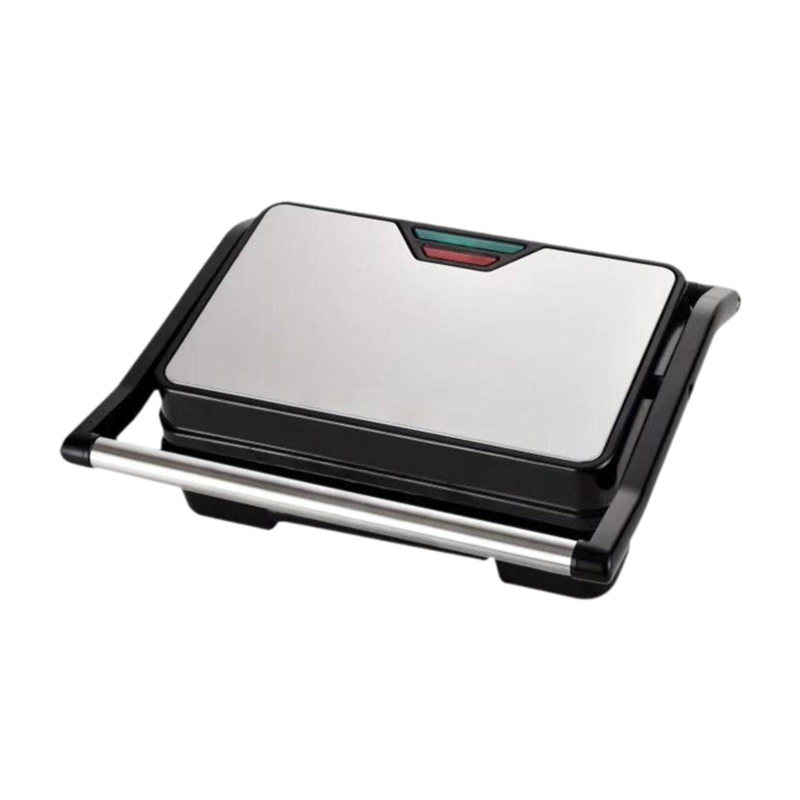 Magideal - Prensa Panini, Parrilla Eléctrica Para Interiores, Pies Antideslizantes, Máquina Para Hacer Sándwiches Fácil De Limpiar, Máquina Para Hornear Pan Para