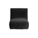 thumbnail image 2 of Sofa Komodo 1 Cuerpo Felpa Negro, 2 of 5