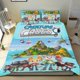 thumbnail image 1 of Los Casos de las Criaturas Conjunto de sábanas temático, trío de piezas, cómodo y amigable con la piel, diseño único, regalo de decoración para el hogar para familiares, amigos y fans,135cm *200cm, 1 of 6