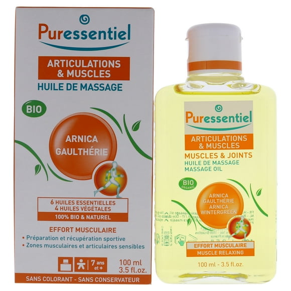 Aceite De Masaje Orgánico Puressentiel Árnica Y Gaulteria 100ml