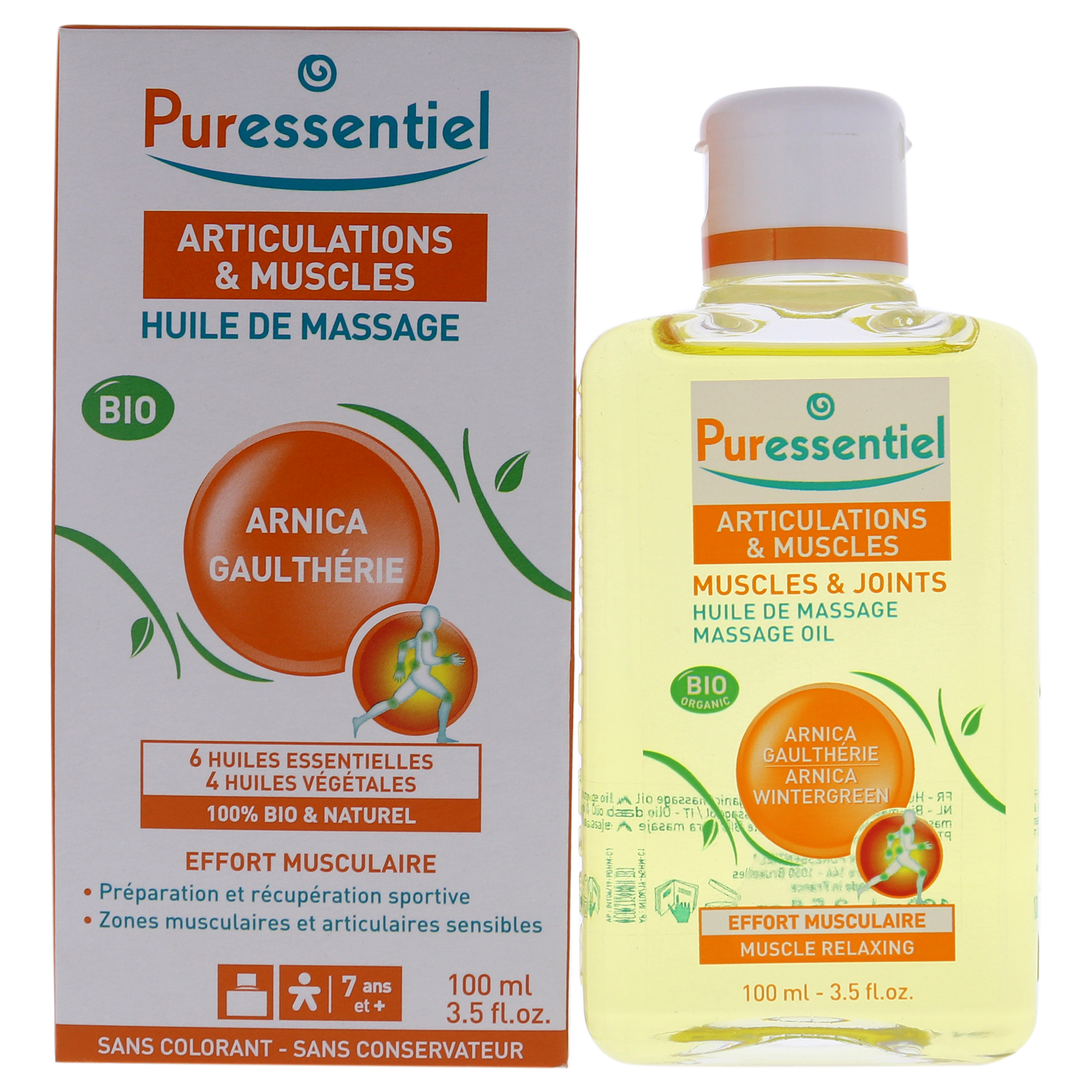 Aceite De Masaje Orgánico Puressentiel Árnica Y Gaulteria 100Ml