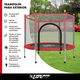 thumbnail image 3 of Cama Elastica Pequeña 1.4 Metros 4.6 Pies Azul Con Malla, 3 of 8