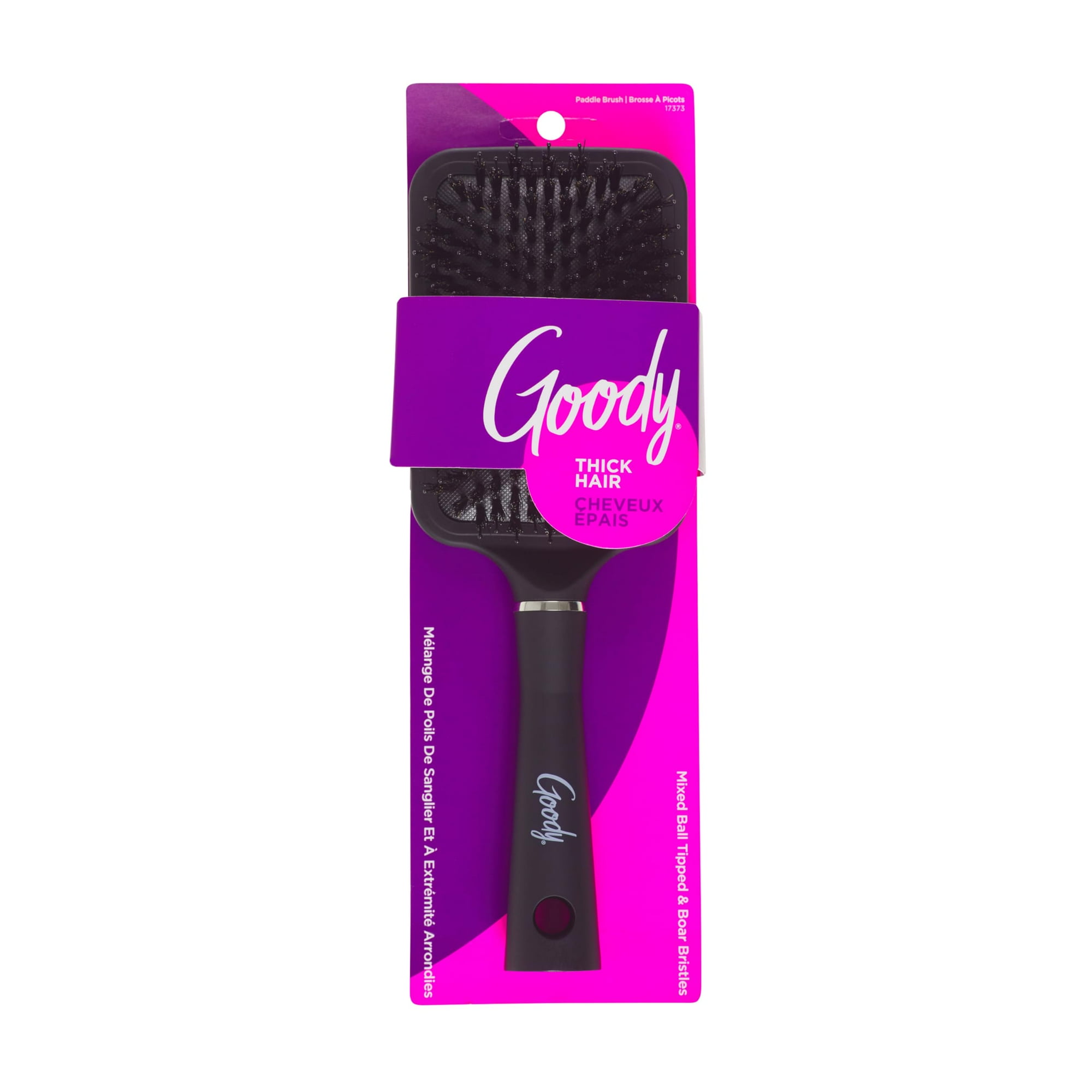 Paddle Brush Goody Detangle It, Nailon Negro Y Cerdas De Jabalí
