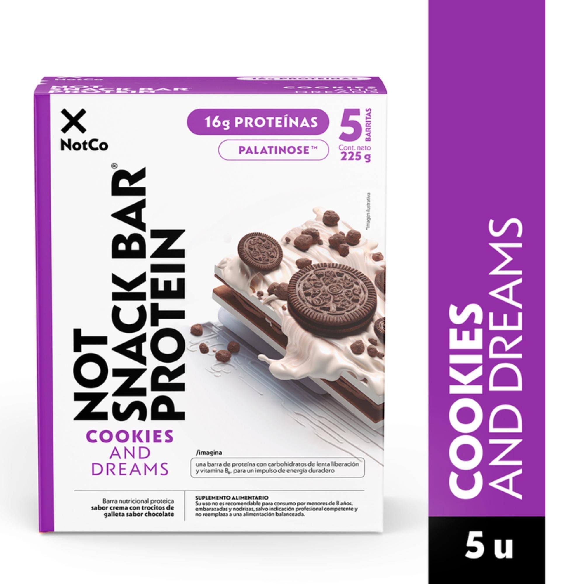 Notco - Barra De Proteína Notsnack Cookies And Dreams Caja
