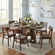 thumbnail image 2 of 43.3in-59in Extendable Round Dining Table for 4-8,Modern Kitchen Oval Dining Table with Removable Leaves Space Saving,Wood Base with Storage Shelf for Kitchen Living Room (Walnut), 2 of 3