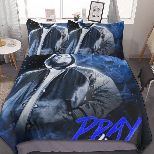Rod Wave Poster 3 Pieces Bedding Sets Soft Comforter Sets Decor Bedroom Gifts