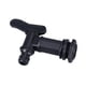 thumbnail image 2 of Grifo De Agua A Tope Negro Para Tanque De Almacenamiento De Lluvia Cubo De Almacenamiento De Jardín Grifo De Tanque Hebilla De Rosca PP, 2 of 5