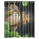 thumbnail image 1 of Cortina de ducha de Mi vecino Totoro, juego de cortinas de baño con ganchos, tamaño 60 x 72 pulgadas, 1 of 3